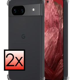NoXx NoXx Google Pixel 8a Hoesje Shockproof - Transparant - 2 PACK