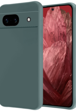 NoXx Hoes Geschikt voor Google Pixel 8a Hoesje Cover Siliconen Back Case Hoes - Donkergroen