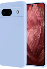NoXx Hoes Geschikt voor Google Pixel 8a Hoesje Cover Siliconen Back Case Hoes - Lichtblauw