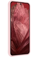 NoXx Hoes Geschikt voor Google Pixel 8a Hoesje Cover Siliconen Back Case Hoes - Lichtroze