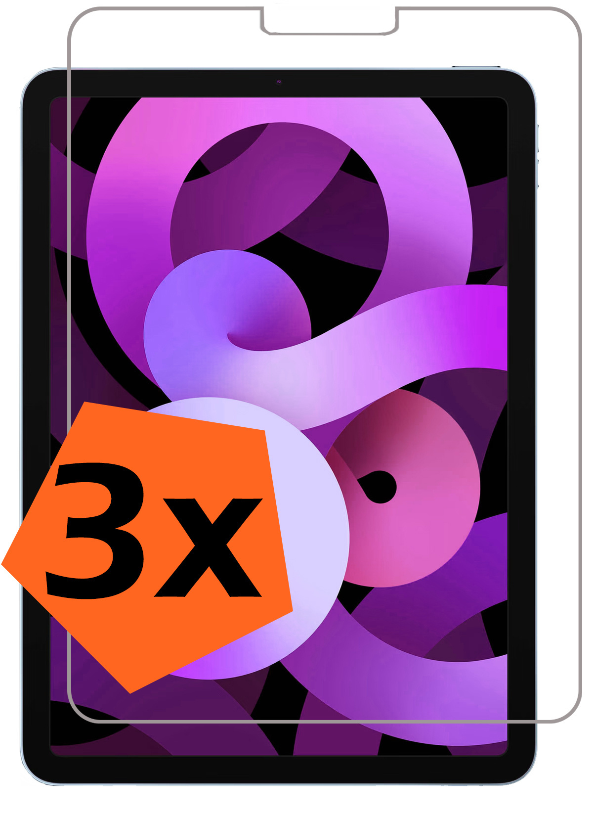 Nomfy Screenprotector Geschikt voor Air 6 (10,9 inch) Screenprotector Bescherm Glas - Screen Protector Geschikt voor Air 2024 Screenprotector Tempered Glass - 3 PACK