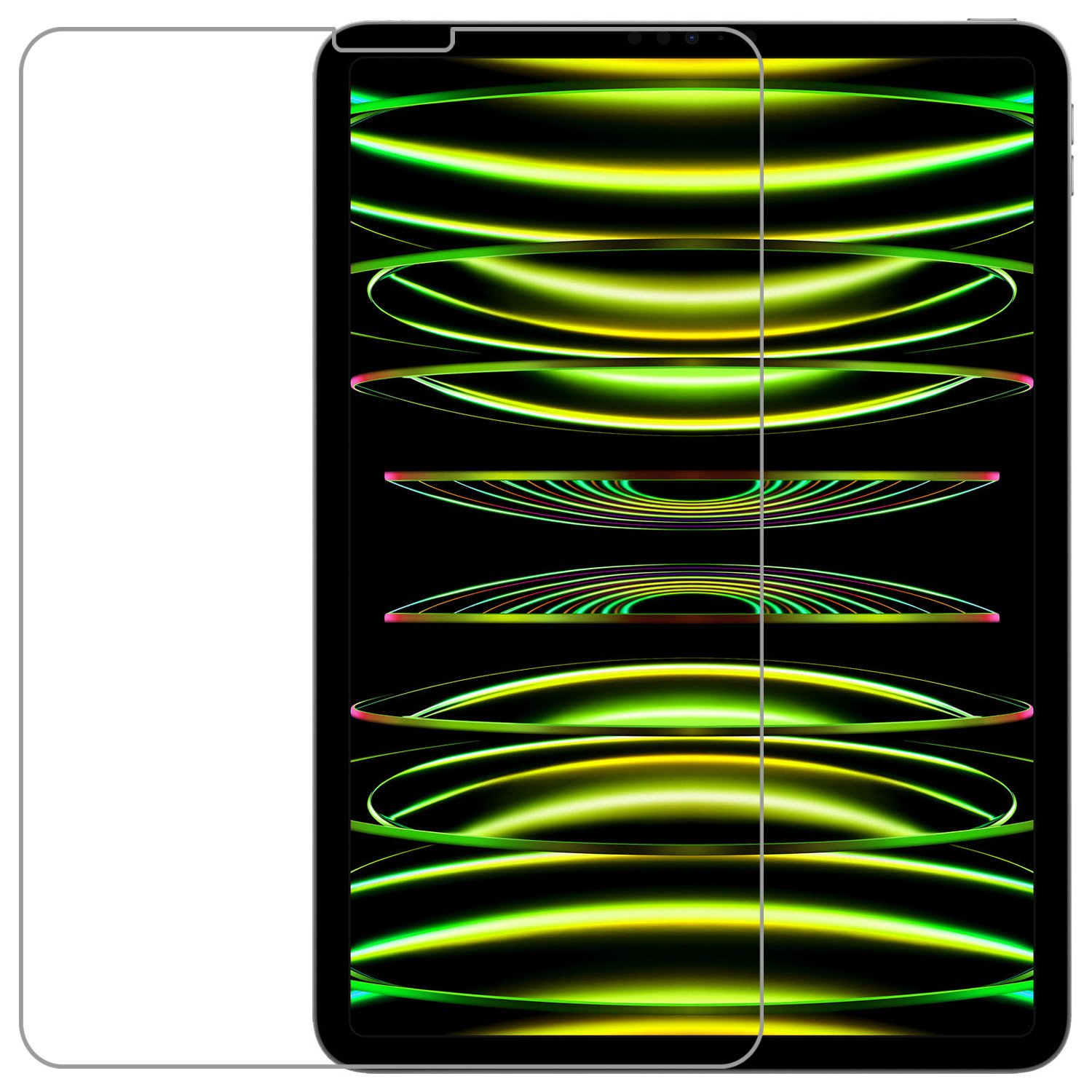 Nomfy Screenprotector Geschikt voor iPad Pro 2024 (13,1 inch) Screenprotector Bescherm Glas - Screen Protector Geschikt voor iPad Pro 7e generatie Screenprotector Tempered Glass