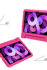 Nomfy Hoes Geschikt voor iPad Air 6 (11 inch) Hoes Bumper Kindvriendelijk Kids Case Kinderhoes - Hoesje Geschikt voor iPad Air 2024 (11 inch) Hoesje Shockproof Cover Hoes - Roze