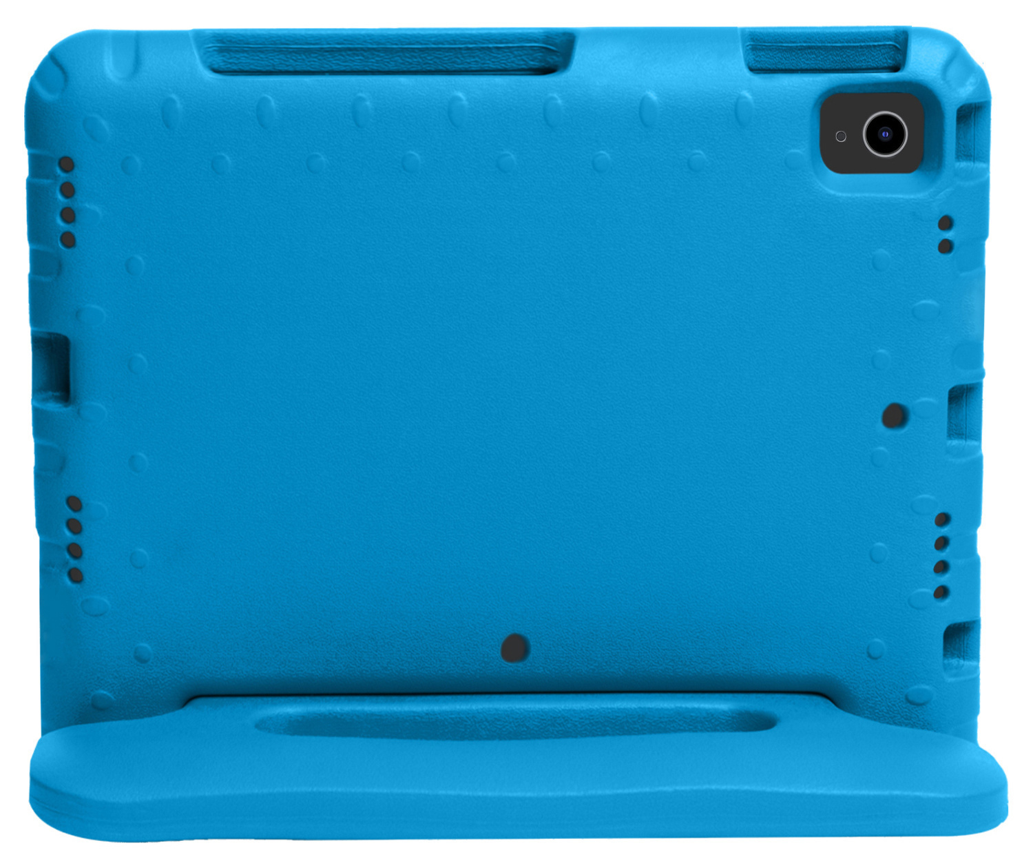 Nomfy Hoes Geschikt voor iPad Air 6 (11 inch) Hoes Bumper Kindvriendelijk Kids Case Kinderhoes Met Screenprotector - Hoesje Geschikt voor iPad Air 2024 (11 inch) Hoesje Shockproof Cover Hoes - Blauw