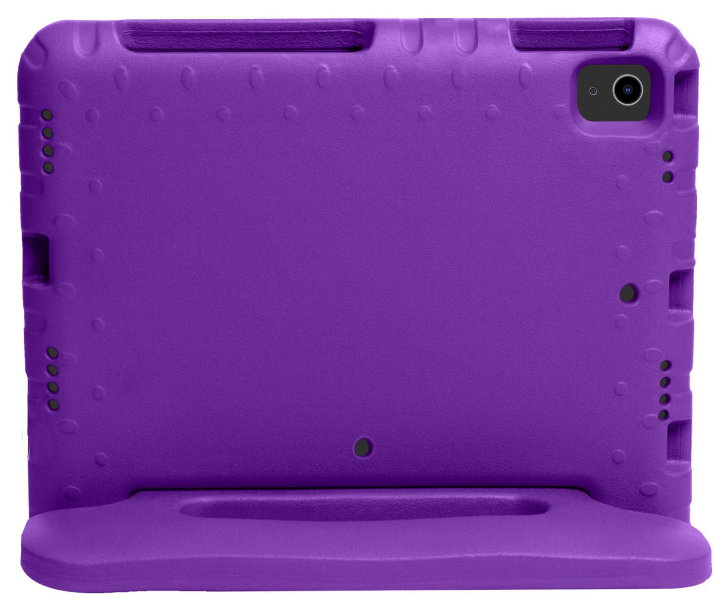 Nomfy Hoes Geschikt voor iPad Air 6 (11 inch) Hoes Bumper Kindvriendelijk Kids Case Kinderhoes Met Screenprotector - Hoesje Geschikt voor iPad Air 2024 (11 inch) Hoesje Shockproof Cover Hoes - Paars