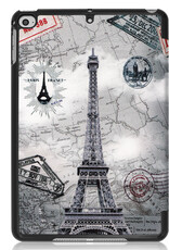 Nomfy Hoes Geschikt voor iPad Air 6 (11 inch) Hoes Tri-fold Tablet Hoesje Case - Hoesje Geschikt voor iPad Air 2024 (11 inch) Hoesje Hardcover Bookcase - Eiffeltoren