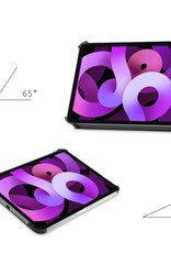 Nomfy Hoes Geschikt voor iPad Air 6 (11 inch) Hoes Tri-fold Tablet Hoesje Case - Hoesje Geschikt voor iPad Air 2024 (11 inch) Hoesje Hardcover Bookcase - Grijs