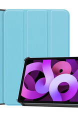 Nomfy Hoes Geschikt voor iPad Air 6 (11 inch) Hoes Tri-fold Tablet Hoesje Case - Hoesje Geschikt voor iPad Air 2024 (11 inch) Hoesje Hardcover Bookcase - Lichtblauw