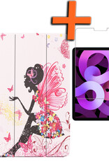 Nomfy iPad Air 2024 Hoes Elfje Book Case Cover Met Screenprotector - iPad Air 2024 Book Case Elfje - iPad Air 6 10.9 Hoesje Met Beschermglas