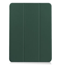 Nomfy Nomfy iPad Air 6 10.9 Hoesje Met Uitsparing Apple Pencil - Donkergroen