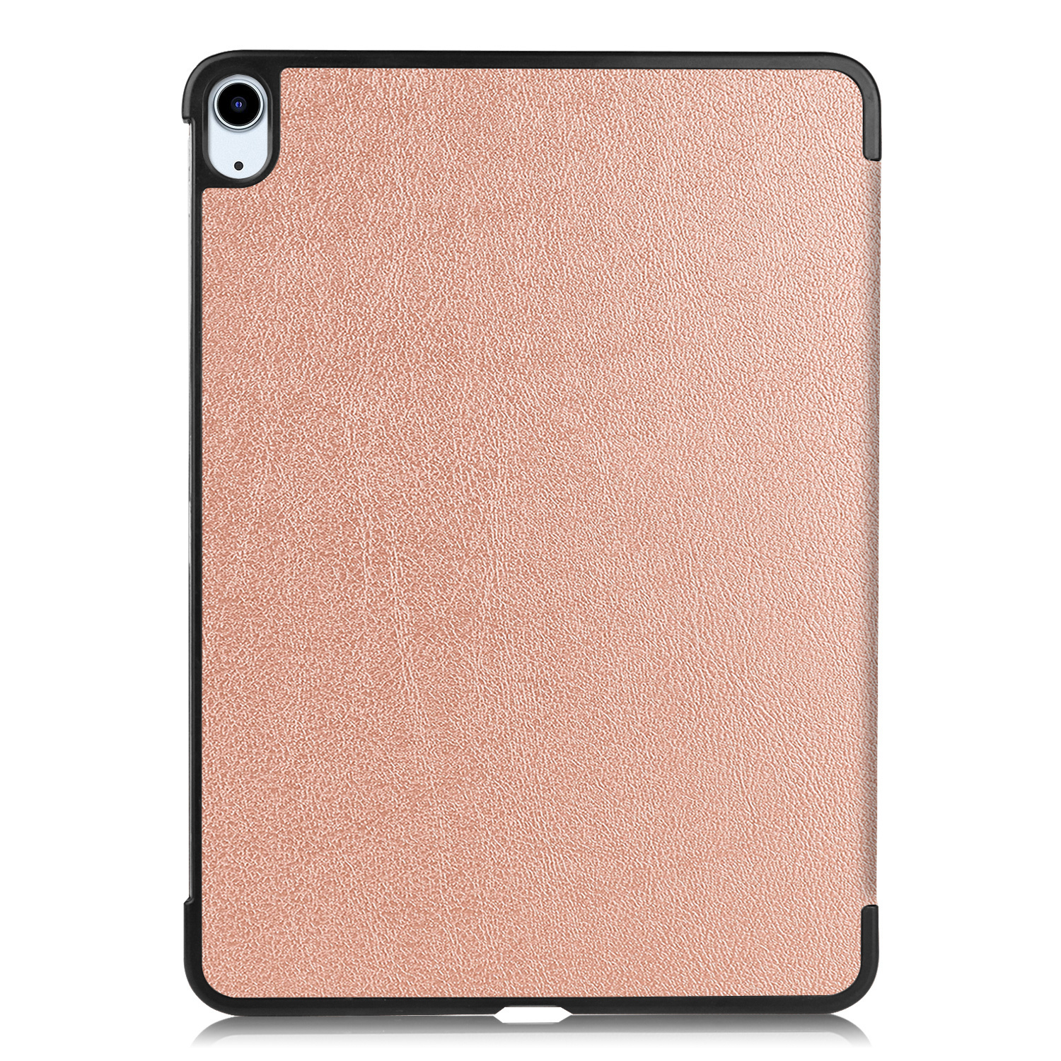 Nomfy Hoes Geschikt voor iPad Air 6 (11 inch) Hoes Tri-fold Tablet Hoesje Case Met Uitsparing Geschikt voor Apple Pencil Met Screenprotector - Hoesje Geschikt voor iPad Air 2024 (11 inch) Hoesje Hardcover Bookcase - Rosé goud