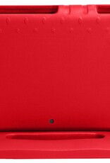 Nomfy Hoes Geschikt voor iPad Air 6 (13 inch) Hoes Bumper Kindvriendelijk Kids Case Kinderhoes - Hoesje Geschikt voor iPad Air 2024 (13 inch) Hoesje Shockproof Cover Hoes - Rood