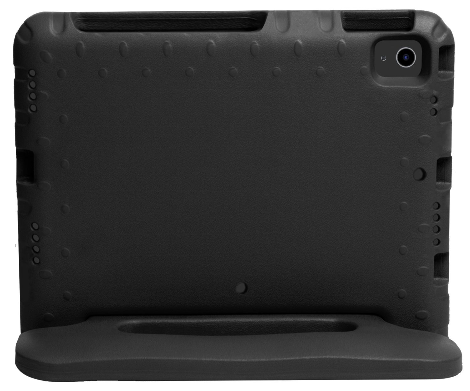 Nomfy Hoes Geschikt voor iPad Air 6 (13 inch) Hoes Bumper Kindvriendelijk Kids Case Kinderhoes - Hoesje Geschikt voor iPad Air 2024 (13 inch) Hoesje Shockproof Cover Hoes - Zwart