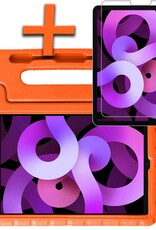 Nomfy Hoes Geschikt voor iPad Air 6 (13 inch) Hoes Bumper Kindvriendelijk Kids Case Kinderhoes Met Screenprotector - Hoesje Geschikt voor iPad Air 2024 (13 inch) Hoesje Shockproof Cover Hoes - Oranje