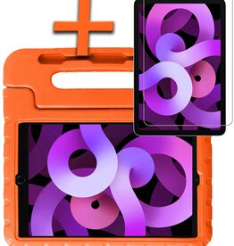 Nomfy Nomfy iPad Air 6 12.9 Kinderhoes Met Screenprotector - Oranje