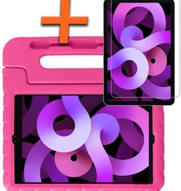 Nomfy Nomfy iPad Air 6 12.9 Kinderhoes Met Screenprotector - Roze