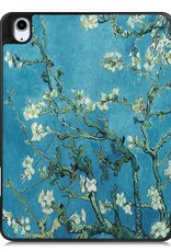 Nomfy Hoes Geschikt voor iPad Air 6 (13 inch) Hoes Tri-fold Tablet Hoesje Case Met Uitsparing Geschikt voor Apple Pencil - Hoesje Geschikt voor iPad Air 2024 (13 inch) Hoesje Hardcover Bookcase - Bloesem