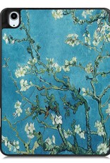 Nomfy Hoes Geschikt voor iPad Air 6 (13 inch) Hoes Tri-fold Tablet Hoesje Case Met Uitsparing Geschikt voor Apple Pencil Met Screenprotector - Hoesje Geschikt voor iPad Air 2024 (13 inch) Hoesje Hardcover Bookcase - Bloesem