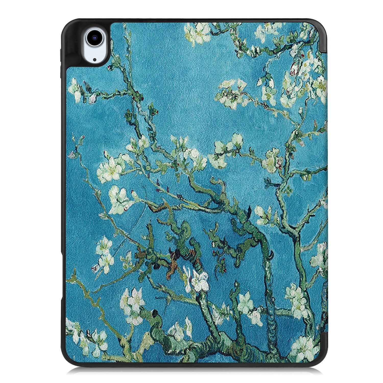 Nomfy Hoes Geschikt voor iPad Air 6 (13 inch) Hoes Tri-fold Tablet Hoesje Case Met Uitsparing Geschikt voor Apple Pencil Met Screenprotector - Hoesje Geschikt voor iPad Air 2024 (13 inch) Hoesje Hardcover Bookcase - Bloesem