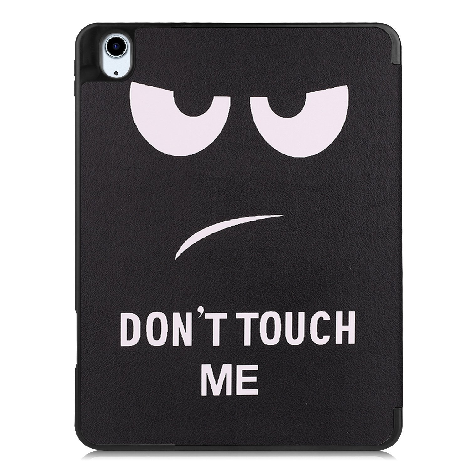 Nomfy Hoes Geschikt voor iPad Air 6 (13 inch) Hoes Tri-fold Tablet Hoesje Case Met Uitsparing Geschikt voor Apple Pencil Met Screenprotector - Hoesje Geschikt voor iPad Air 2024 (13 inch) Hoesje Hardcover Bookcase - Don't Touch Me