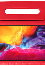 Nomfy Hoes Geschikt voor iPad Pro 2024 (11 inch) Hoes Bumper Kindvriendelijk Kids Case Kinderhoes - Hoesje Geschikt voor iPad Pro 2024 11 inch (7e generatie) Hoesje Shockproof Cover Hoes - Rood
