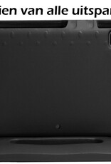 Nomfy Hoes Geschikt voor iPad Pro 2024 (11 inch) Hoes Bumper Kindvriendelijk Kids Case Kinderhoes - Hoesje Geschikt voor iPad Pro 2024 11 inch (7e generatie) Hoesje Shockproof Cover Hoes - Zwart