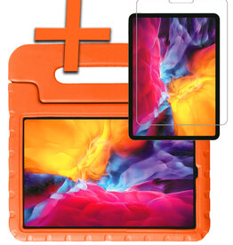 Nomfy Nomfy iPad Pro 11 inch (2024) Kinderhoes Met Screenprotector - Oranje
