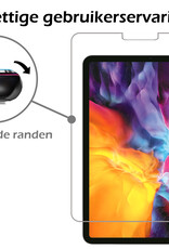 Nomfy Hoes Geschikt voor iPad Pro 2024 (11 inch) Hoes Bumper Kindvriendelijk Kids Case Kinderhoes Met 2x Screenprotector - Hoesje Geschikt voor iPad Pro 2024 11 inch (7e generatie) Hoesje Shockproof Cover Hoes - Rood
