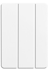 Nomfy Hoes Geschikt voor iPad Pro 2024 (11 inch) Hoes Tri-fold Tablet Hoesje Case - Hoesje Geschikt voor iPad Pro 2024 11 inch (7e generatie) Hoesje Hardcover Bookcase - Wit