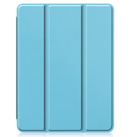 Nomfy Nomfy iPad Pro 11 inch (2024) Hoesje Met Uitsparing Apple Pencil - Lichtblauw