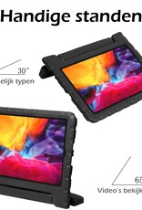 Nomfy Hoes Geschikt voor iPad Pro 2024 (13 inch) Hoes Bumper Kindvriendelijk Kids Case Kinderhoes - Hoesje Geschikt voor iPad Pro 2024 13 inch (7e generatie) Hoesje Shockproof Cover Hoes - Zwart