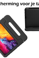 Nomfy Hoes Geschikt voor iPad Pro 2024 (13 inch) Hoes Bumper Kindvriendelijk Kids Case Kinderhoes - Hoesje Geschikt voor iPad Pro 2024 13 inch (7e generatie) Hoesje Shockproof Cover Hoes - Zwart