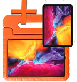 Nomfy Nomfy iPad Pro 13 inch (2024) Kinderhoes Met Screenprotector - Oranje