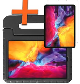 Nomfy Nomfy iPad Pro 13 inch (2024) Kinderhoes Met Screenprotector - Zwart