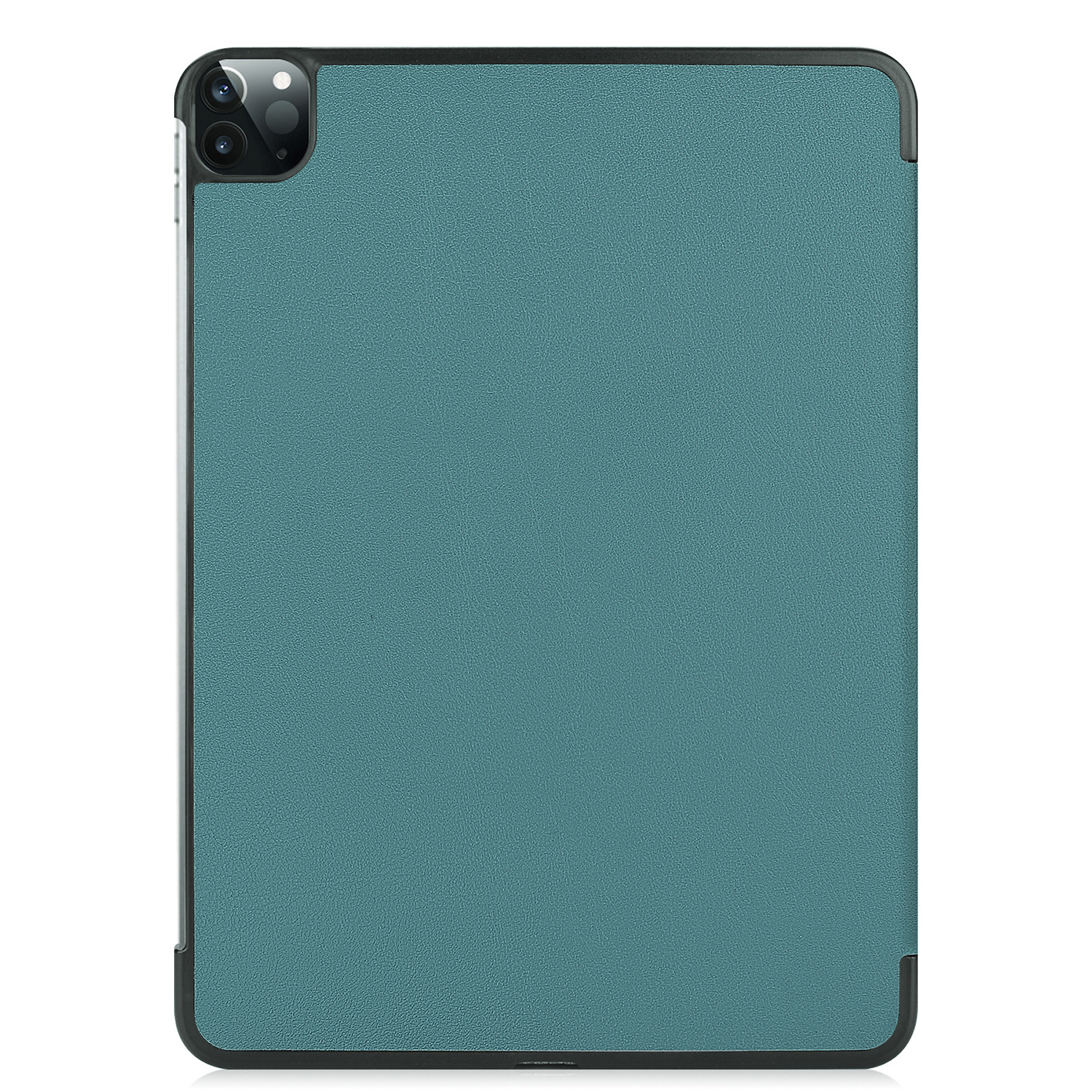 Nomfy Hoes Geschikt voor iPad Pro 2024 (13 inch) Hoes Tri-fold Tablet Hoesje Case - Hoesje Geschikt voor iPad Pro 2024 13 inch (7e generatie) Hoesje Hardcover Bookcase - Donkergroen