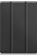 Nomfy Hoes Geschikt voor iPad Pro 2024 (13 inch) Hoes Tri-fold Tablet Hoesje Case - Hoesje Geschikt voor iPad Pro 2024 13 inch (7e generatie) Hoesje Hardcover Bookcase - Zwart