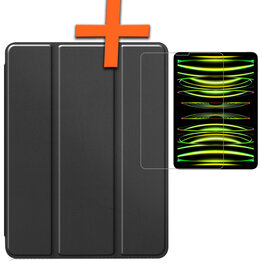 Nomfy Nomfy iPad Pro 13 inch (2024) Hoesje Met Screenprotector - Zwart