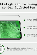 BASEY. Hoes Geschikt voor Google Pixel 8a Hoesje Siliconen Back Cover Case Met Screenprotector - Hoesje Geschikt voor Google Pixel 8a Hoes Cover Hoesje - Groen