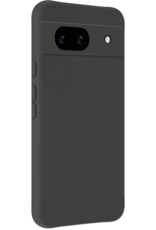 BASEY. Hoes Geschikt voor Google Pixel 8a Hoesje Siliconen Back Cover Case Met Screenprotector - Hoesje Geschikt voor Google Pixel 8a Hoes Cover Hoesje - Zwart
