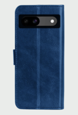 BASEY. Hoes Geschikt voor Google Pixel 8a Hoesje Bookcase Hoes Flip Case Book Cover Met Screenprotector - Hoesje Geschikt voor Google Pixel 8a Hoes Book Case Hoesje - Donkerblauw