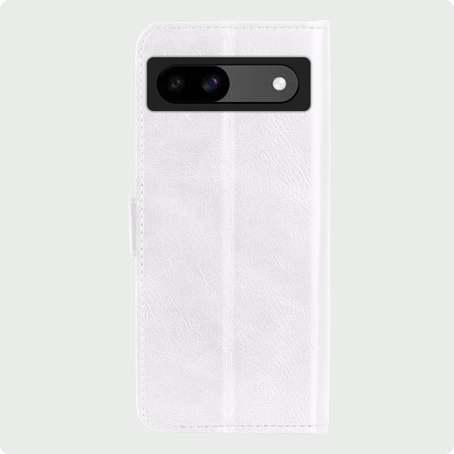 BASEY. Hoes Geschikt voor Google Pixel 8a Hoesje Bookcase Hoes Flip Case Book Cover Met Screenprotector - Hoesje Geschikt voor Google Pixel 8a Hoes Book Case Hoesje - Wit