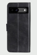 BASEY. Hoes Geschikt voor Google Pixel 8a Hoesje Bookcase Hoes Flip Case Book Cover Met Screenprotector - Hoesje Geschikt voor Google Pixel 8a Hoes Book Case Hoesje - Zwart