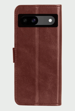 BASEY. Hoes Geschikt voor Google Pixel 8a Hoesje Bookcase Hoes Flip Case Book Cover Met 2x Screenprotector - Hoesje Geschikt voor Google Pixel 8a Hoes Book Case Hoesje - Bruin