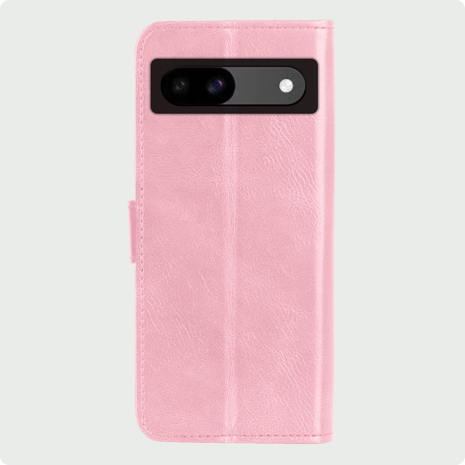 BASEY. Hoes Geschikt voor Google Pixel 8a Hoesje Bookcase Hoes Flip Case Book Cover Met 2x Screenprotector - Hoesje Geschikt voor Google Pixel 8a Hoes Book Case Hoesje - Lichtroze