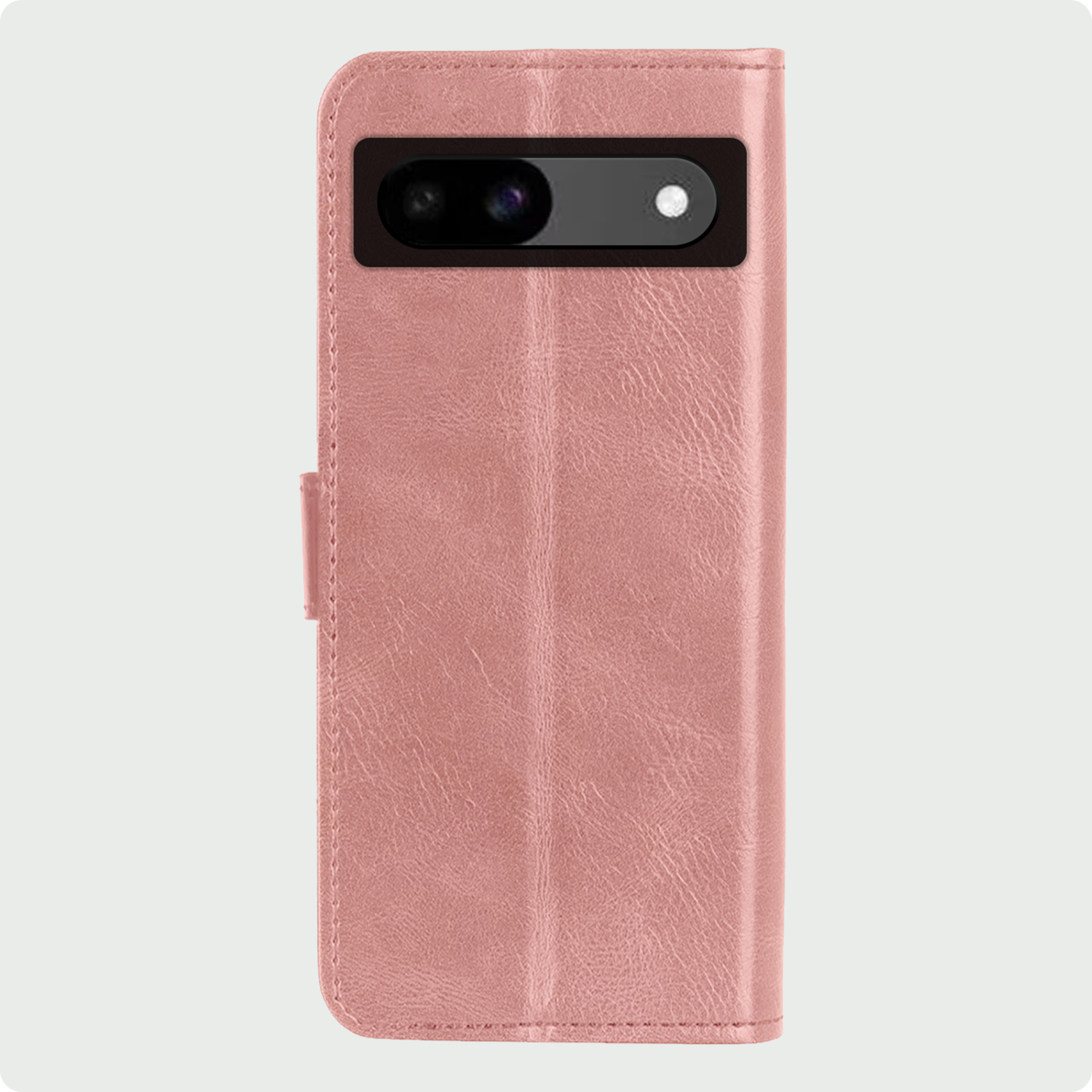 BASEY. Hoes Geschikt voor Google Pixel 8a Hoesje Bookcase Hoes Flip Case Book Cover Met 2x Screenprotector - Hoesje Geschikt voor Google Pixel 8a Hoes Book Case Hoesje - Rosé goud