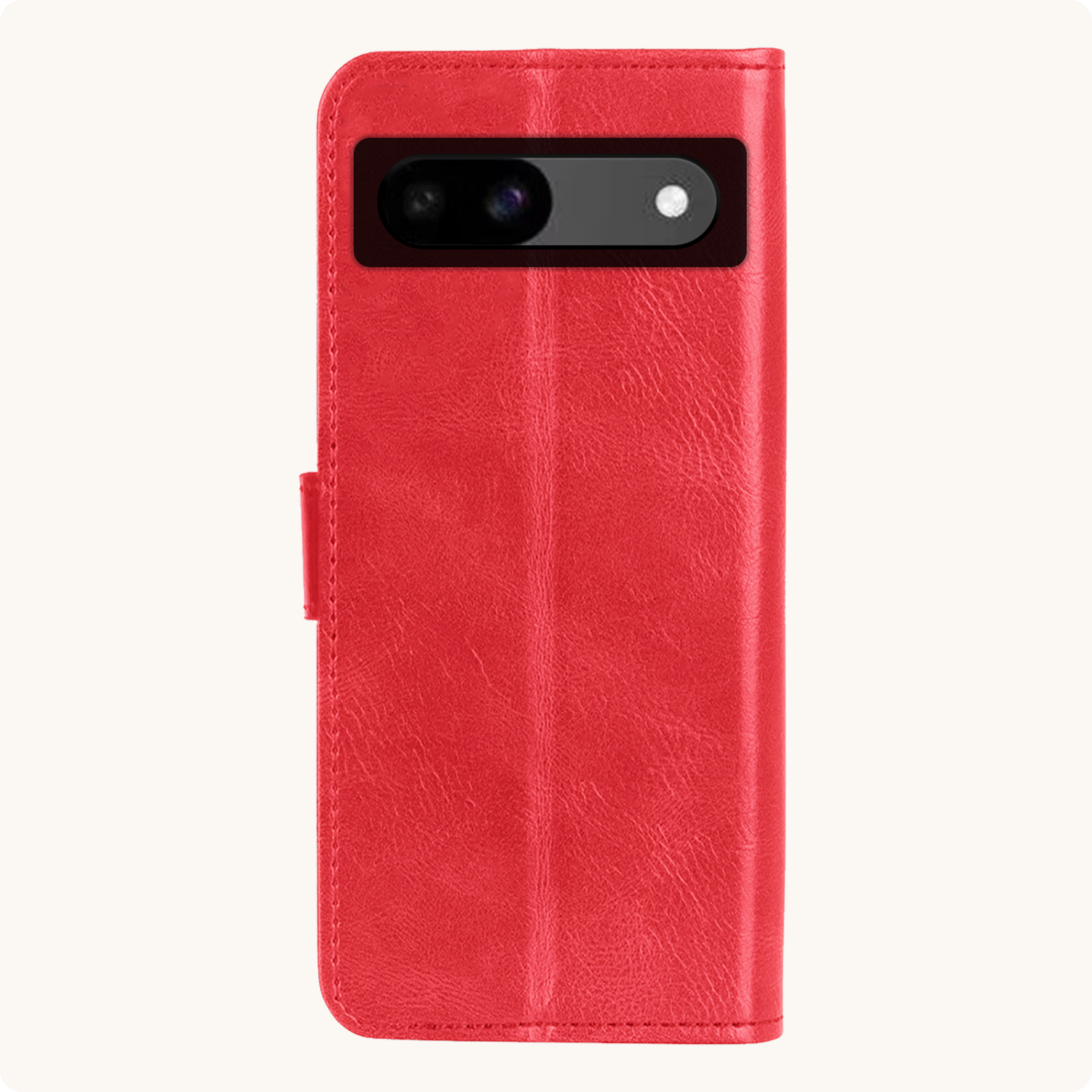 Nomfy Hoesje Geschikt voor Google Pixel 8a Hoes Bookcase Flipcase Book Cover Met 2x Screenprotector - Hoes Geschikt voor Google Pixel 8a Hoesje Book Case - Rood