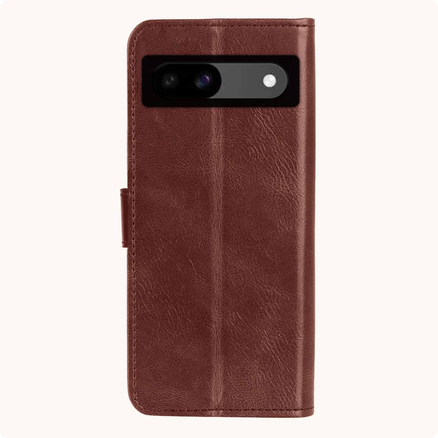 Nomfy Hoesje Geschikt voor Google Pixel 8a Hoes Bookcase Flipcase Book Cover Met Screenprotector - Hoes Geschikt voor Google Pixel 8a Hoesje Book Case - Bruin
