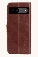 Nomfy Hoesje Geschikt voor Google Pixel 8a Hoes Bookcase Flipcase Book Cover - Hoes Geschikt voor Google Pixel 8a Hoesje Book Case - Bruin