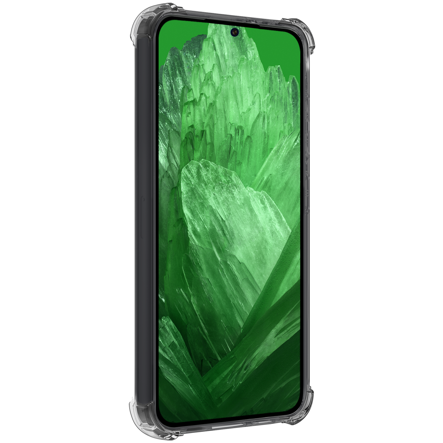 BASEY. Hoes Geschikt voor Google Pixel 8a Hoesje Shock Proof Case Hoes Siliconen Met 2x Screenprotector - Hoesje Geschikt voor Google Pixel 8a Hoes Cover Shockproof - Transparant