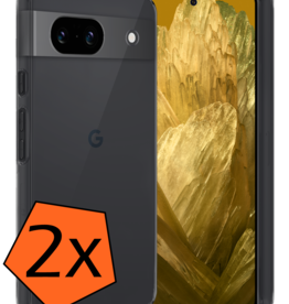 Nomfy Nomfy Google Pixel 8a Hoesje Siliconen - Transparant - 2 PACK
